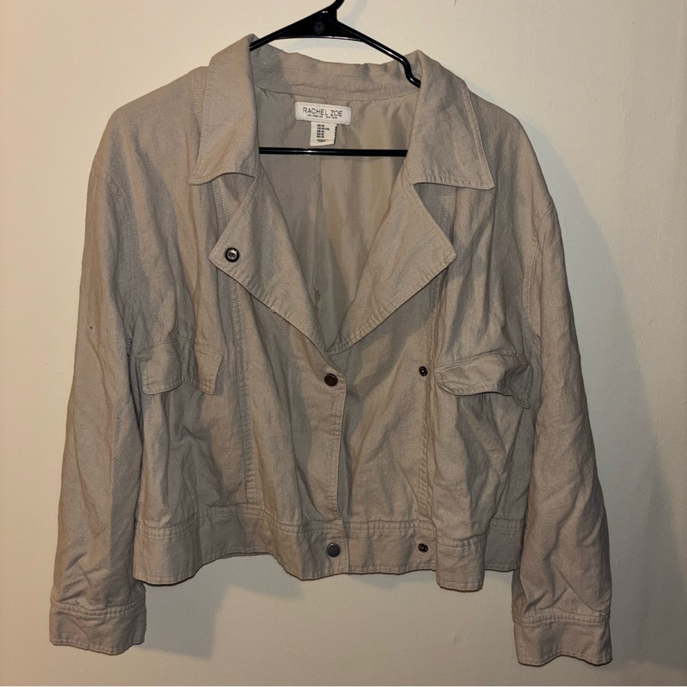 Rachel Zoe Women’s Tan Utility Jacket – Size XL